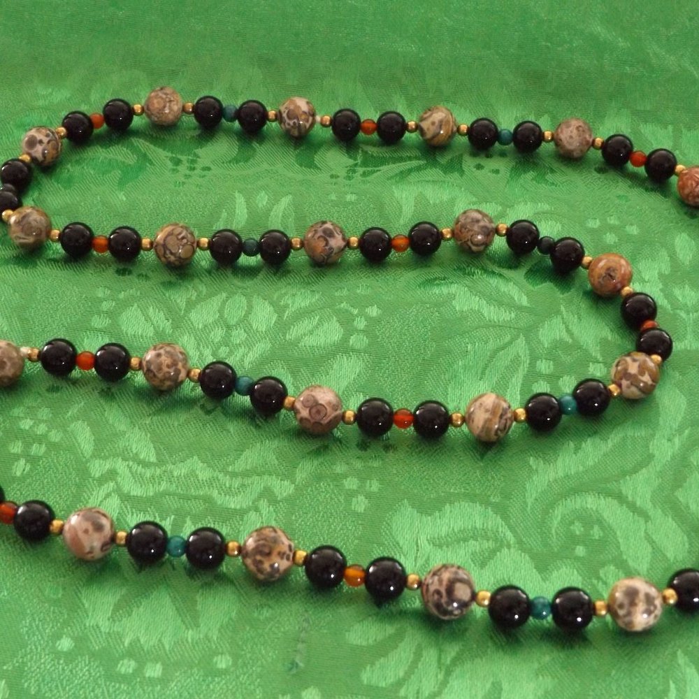 Beaded Necklace with a Variety of stones